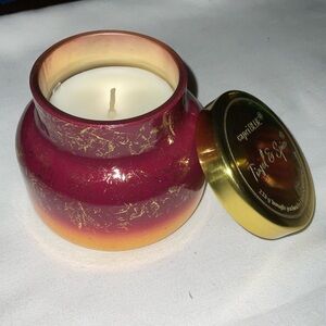 Volcano Tinsel and Spice Gold Candle